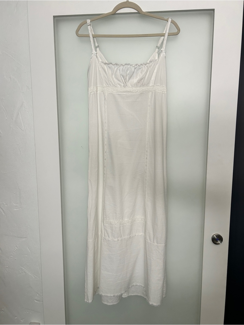 UNIF Moonflower off white lace linen blend midi dress small - Picture 3 of 8